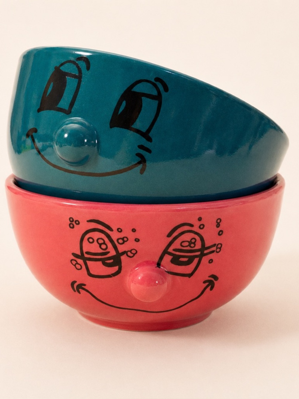 Vintage Dolce Vita Funny Face Livingware Collection Bowls